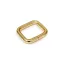 Iron Rectangle Shaped Handbag Strap Holder, Gold coloured, 25x20x5 mm
