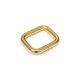 Iron Rectangle Shaped Handbag Strap Holder, Gold coloured, 25x20x5 mm