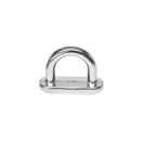 Round Handbag Strap Holder Bridge, Nickel, 15 mm