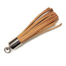 Cylinder Shaped bag sharm, with Ring, Nickel, 16 mm