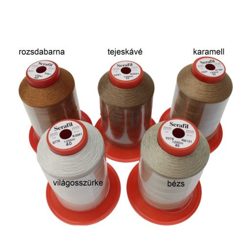 Bag sewing thread, light grey, 40, Serafil