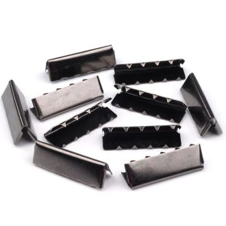 tape Crimp End, 30 mm, Black