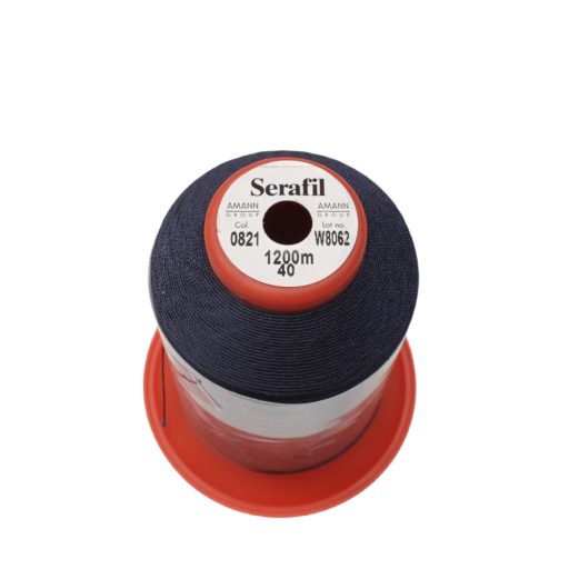 Bag sewing thread, dark blue, 40, Serafil