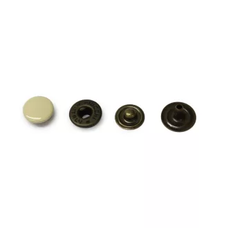 Beige Snap Fastener, 8.8 mm head diameter