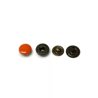 Orange Snap Fastener, 8.8 mm head diameter