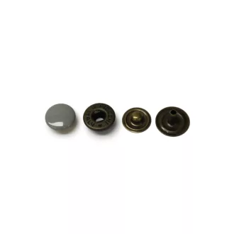 Grey Snap Fastener, 8.8 mm head diameter