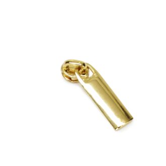 Gold flat zipper slider