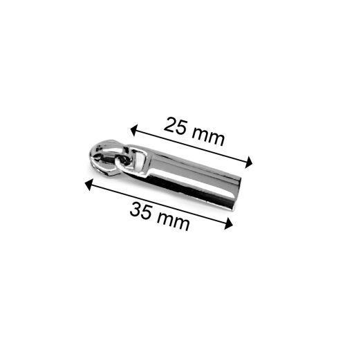 Gold flat zipper slider