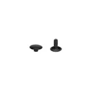 Double Headed Rivet, Black, 10 mm