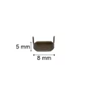 Leather Staple, Belt Loop Staple, Black Nickel