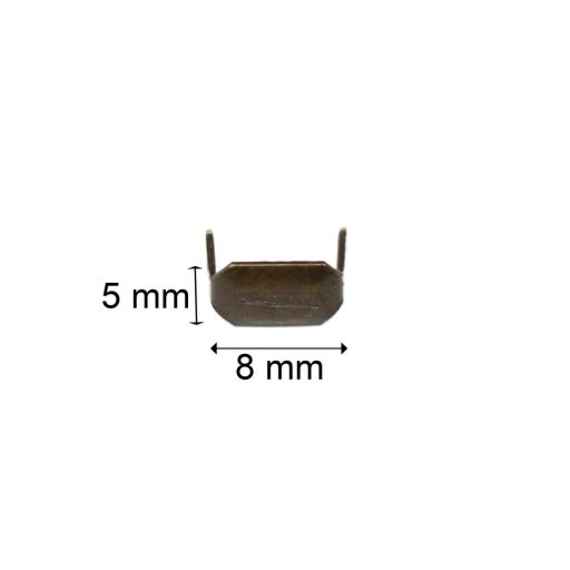 Leather Staple, Belt Loop Staple, brass Coloured