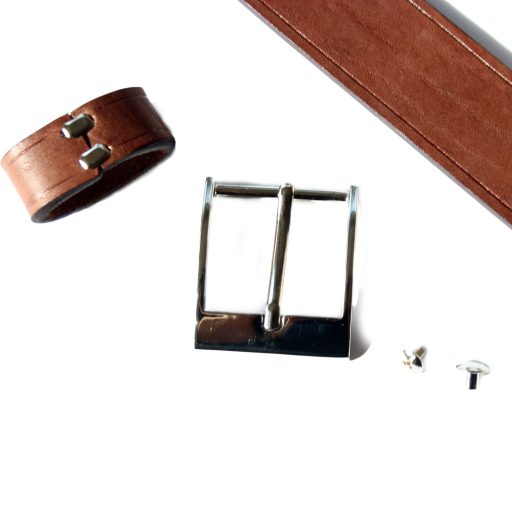 Leather Staple, Belt Loop Staple, brass Coloured
