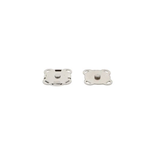 Sew on Magnetic Lock, Nickel, 15 x 2 mm