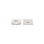 Sew on Magnetic Lock, Nickel, 18 x 2 mm