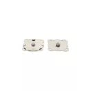 Sew on Magnetic Lock, Nickel, 18 x 2 mm