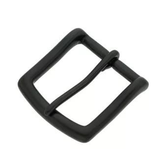 Copper Belt Buckle in Matte Black Colour, 35 mm