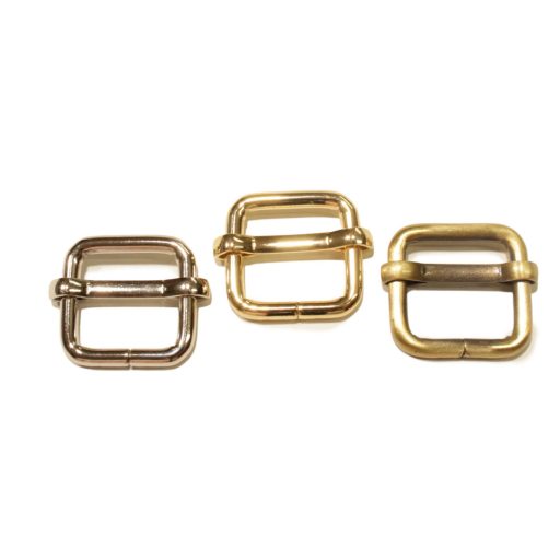 Iron Tri-Glide Slide, Antique, 15 mm x 15 mm x 3 mm