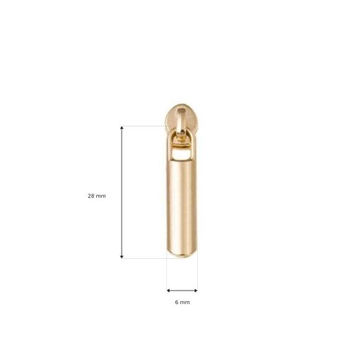Plastic Zipper Slider Gold