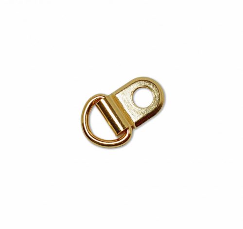 D-Ring With Clip, Gold