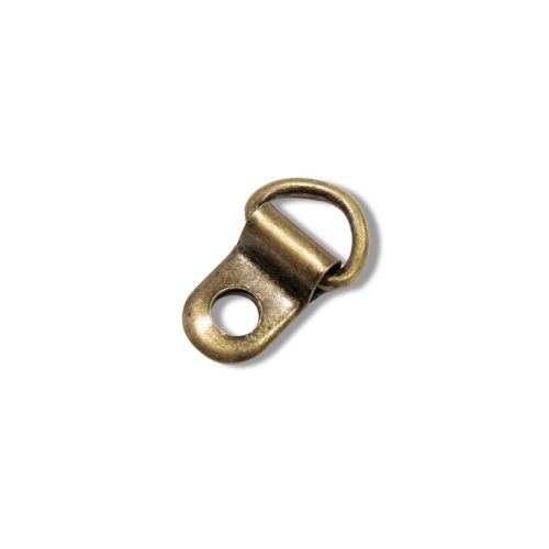 D-Ring With Clip, Antique