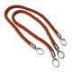 Rusty Brown-Colored Thick Twisted Cotton Bag Strap