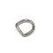 Iron D-ring, 15 mm, Nickel