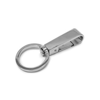 O-shaped carabiner 40mm, Nickel