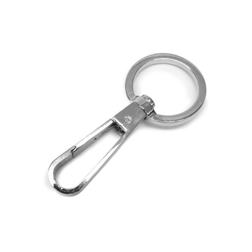 O-shaped carabiner 40mm, Nickel