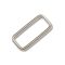 Iron Rectangle Shaped Handbag Strap Holder, Nickel, 40 mm x 20 mm, 4 mm Thickness