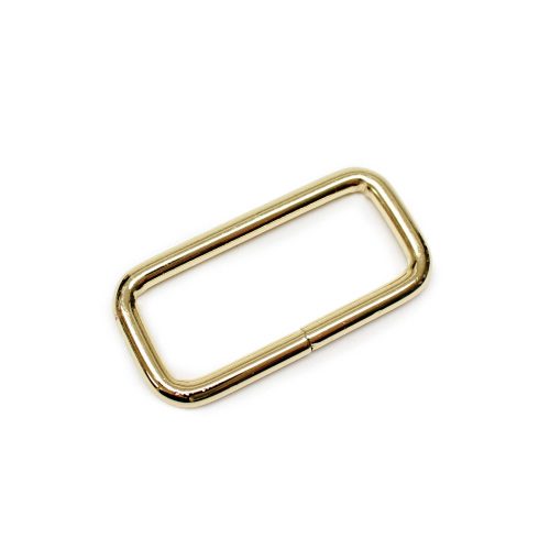 Iron Rectangle Shaped Handle Holder, Gold, 50 mm x 20 mm
