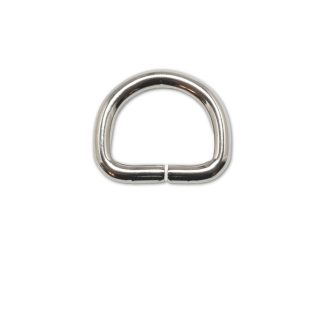 Iron D-ring, 25 mm, Nickel