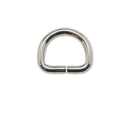 Iron D-ring, 25 mm, Nickel