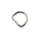 Iron D-ring, 25 mm, Nickel