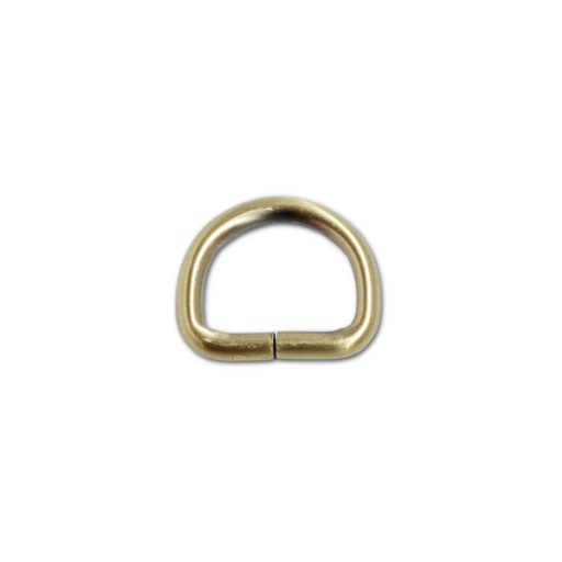 Iron D-ring, Antique, 25 mm