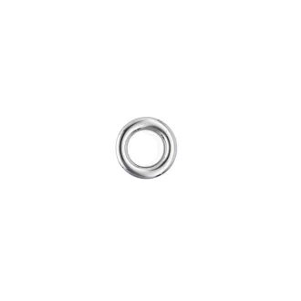 Ringli, réz alapú, 6 mm, nikkelmentes, ezüst színű