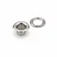 Brass Eyelet with Washer – 6 mm, Shiny Silver