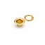 Brass Eyelet with Washer – 6 mm, Shiny Gold