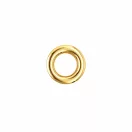 Brass Eyelet with Washer – 6 mm, Shiny Gold