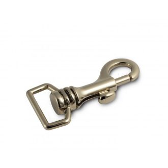 Leash carabiner, 20 mm, Nickel