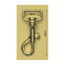 Leash carabiner, 20 mm, Nickel