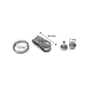 D-Ring With Clip, Nickel