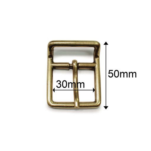 Brass Belt Buckle, 30 mm