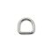 Iron D-ring, Nickel, 20 mm