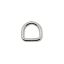 Iron D-ring, Nickel, 20 mm