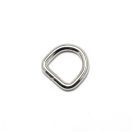 Iron D-ring, Nickel, 20 mm