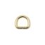 Iron D-ring, Gold, 20 mm