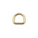 Iron D-ring, Gold, 20 mm