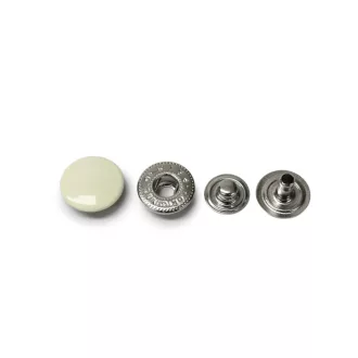 White Nickel Press Stud, 14 mm