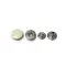 White Nickel Press Stud, 14 mm