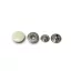 White Nickel Press Stud, 14 mm
